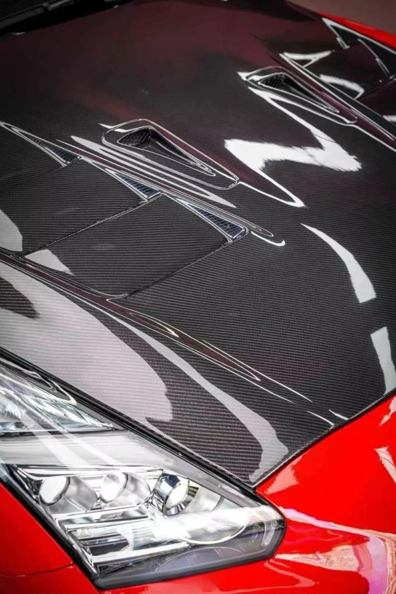 High Quality Good Fit Carbon Fiber GTR TopSecre Bodykit Front & Rear Bumper Sdie Skirt Wing Fender for  GTR R35 2008-2018